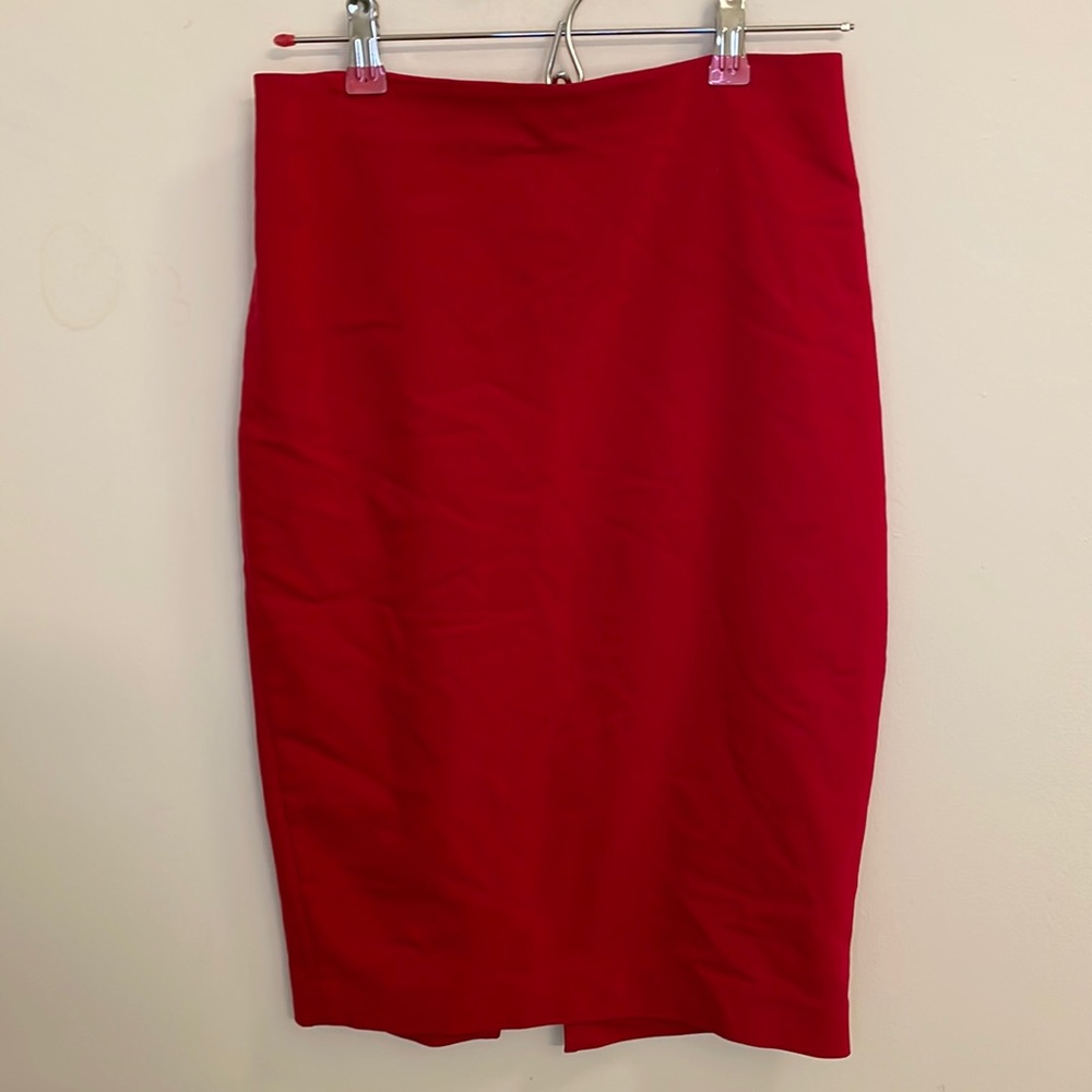 Red Express Pencil Skirt (Size 4)